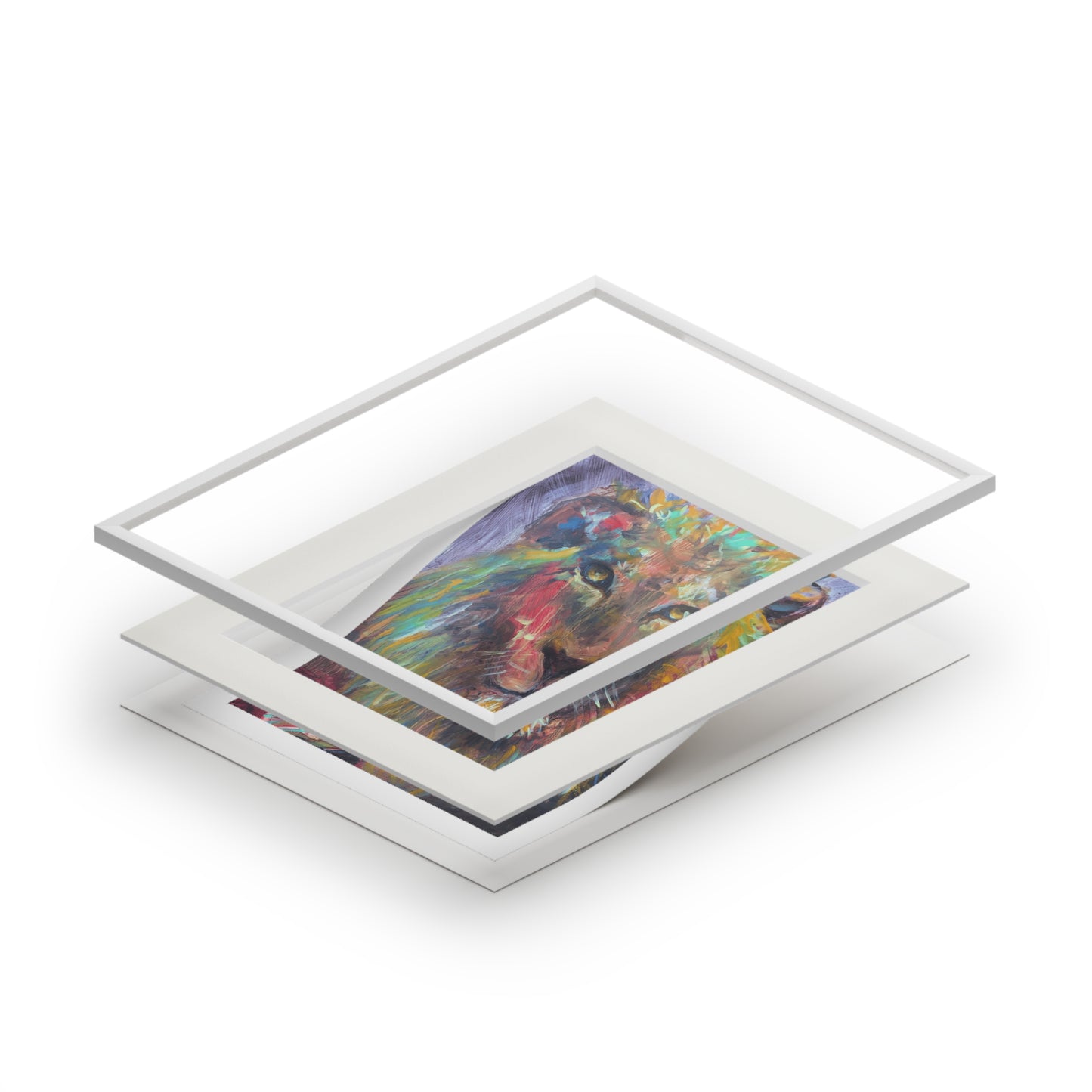 Gentle King - Fine Art Print (Matte Paper Frame) - 16x20
