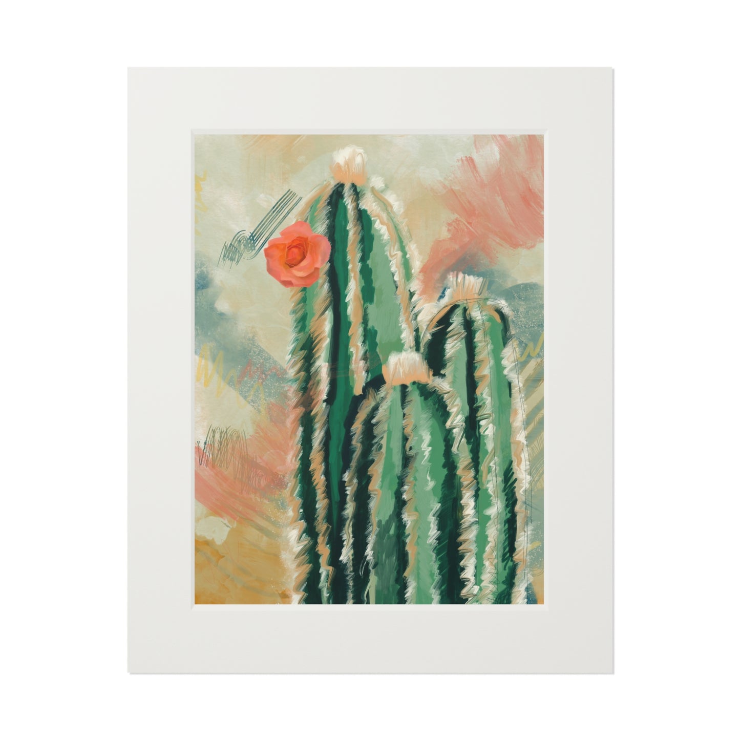 Cacti Fine Art Print (Matte Paper Frame) - 16x20