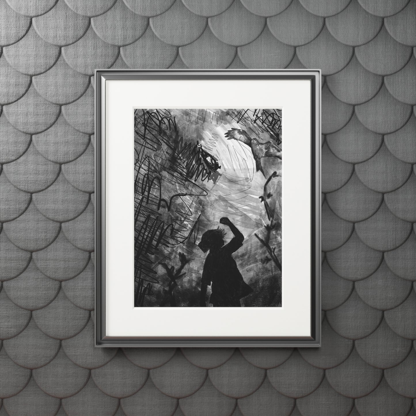 Sketch - Fine Art Print (Matte Paper Frame) - 16x20