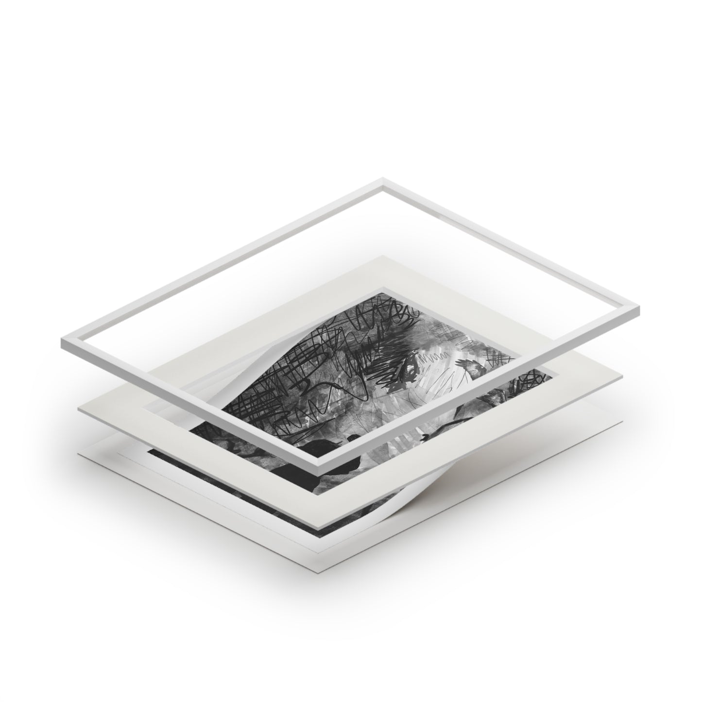 Sketch - Fine Art Print (Matte Paper Frame) - 16x20