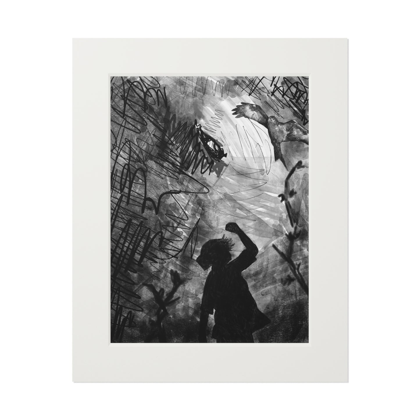 Sketch - Fine Art Print (Matte Paper Frame) - 16x20