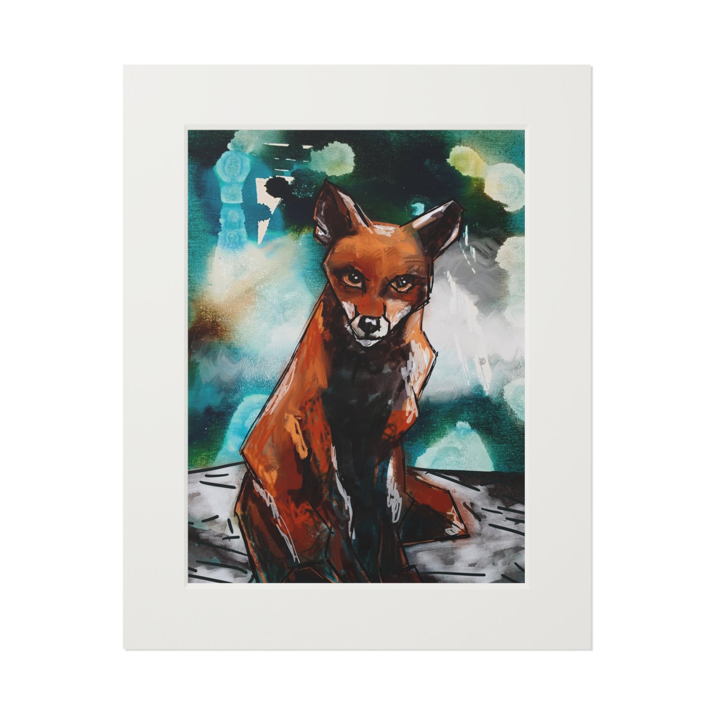 Fox of Dreams - Fine Art Prints (With Matte Paper Frame) 16x20
