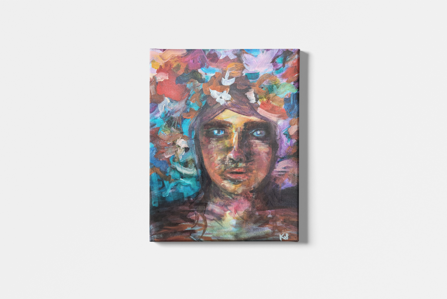 The Flowers Within Original Painting on Canvas 11x14