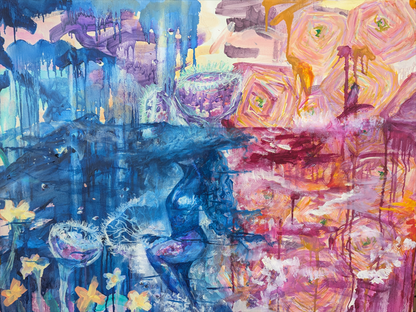 Ocean Emeshment 30x24 Oil Painting