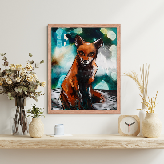 Fox of Dreams Framed Art Print