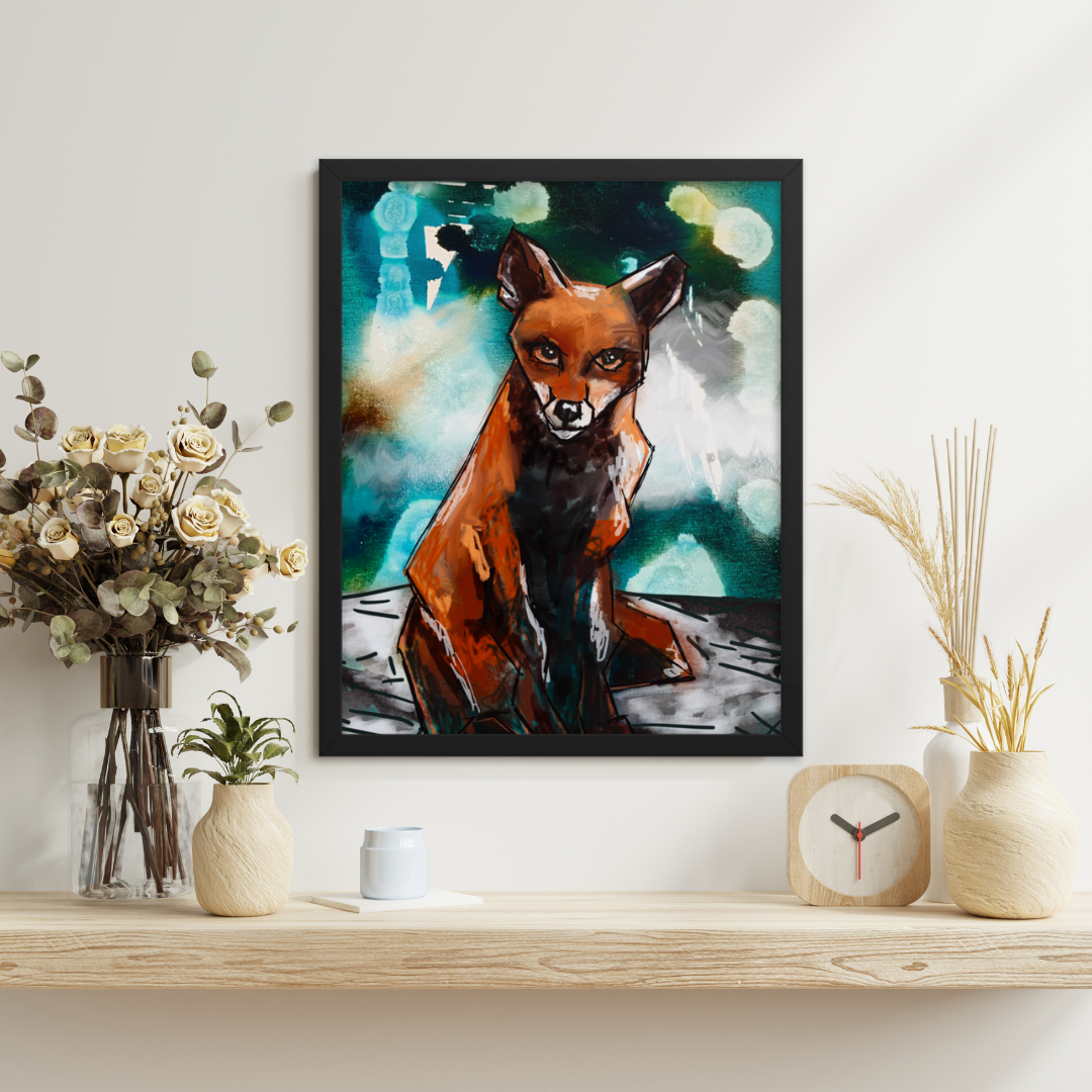 Fox of Dreams Framed Art Print