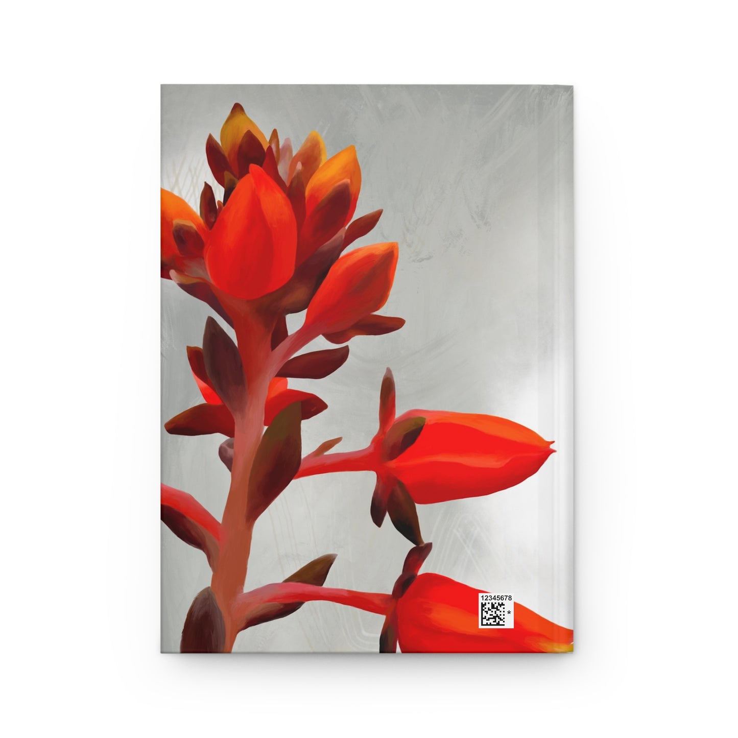 Red Floral Hardcover Journal Matte