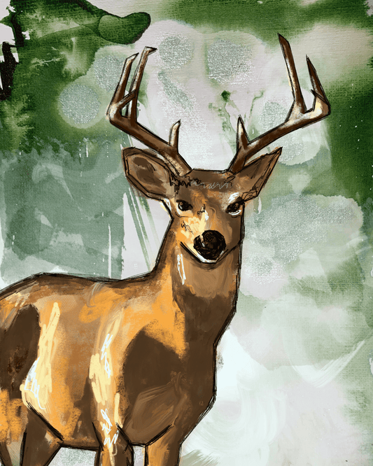 Nature's Buck Premium Art Print 16x20