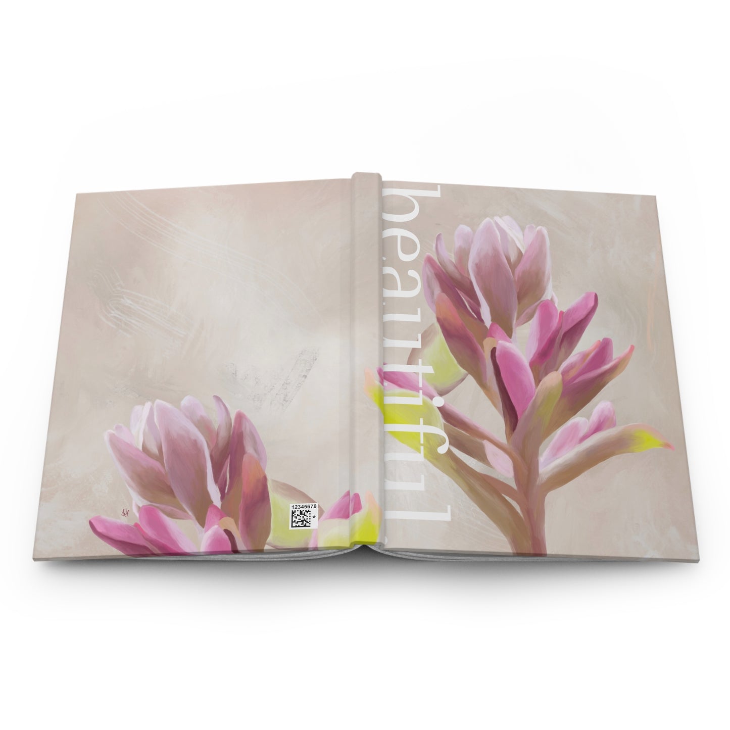 Pink Floral Hardcover Journal Matte