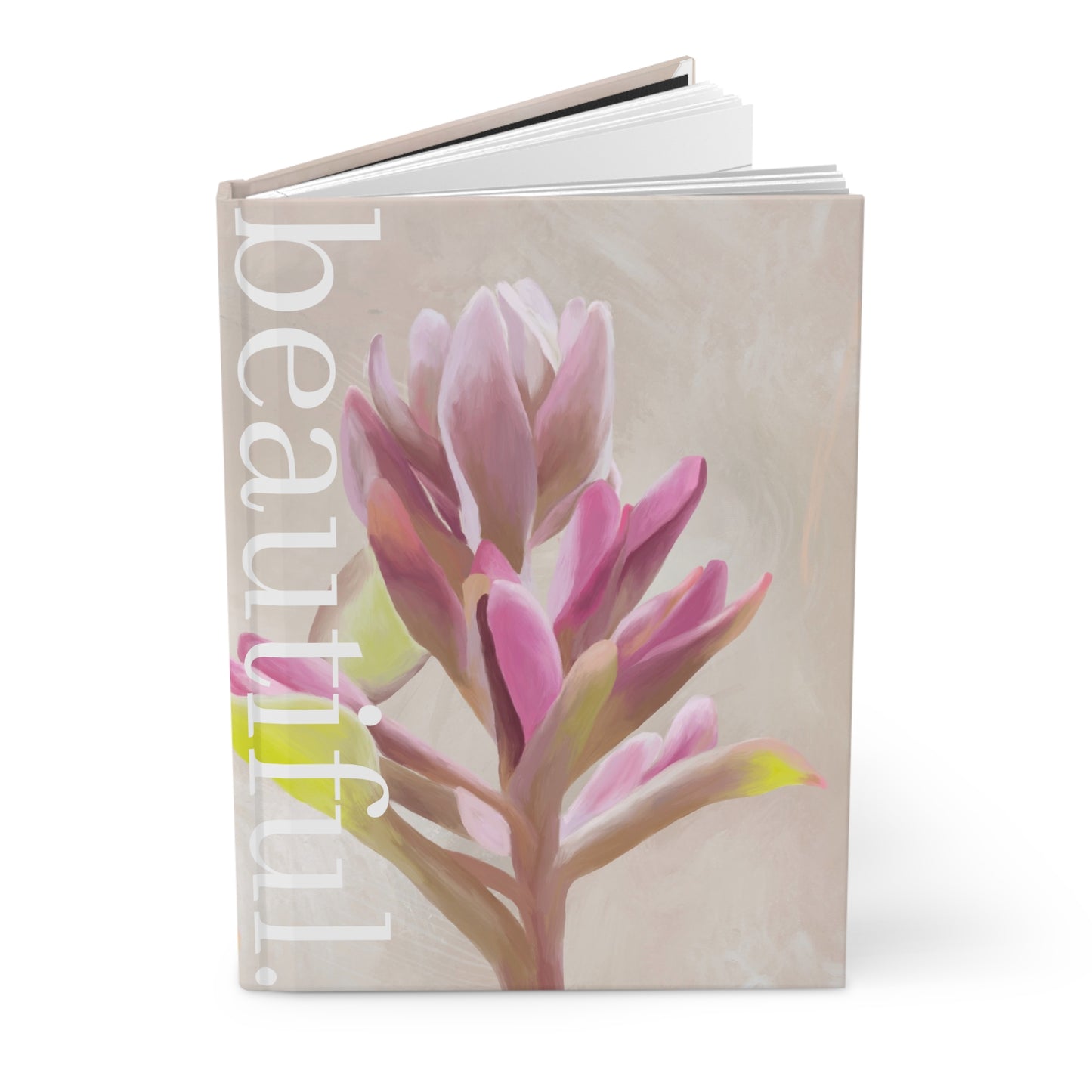 Pink Floral Hardcover Journal Matte