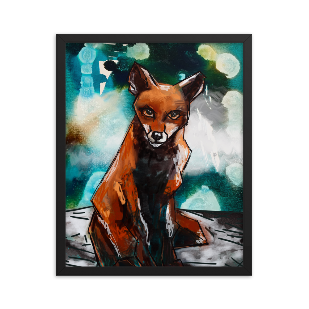 Fox of Dreams Framed Art Print