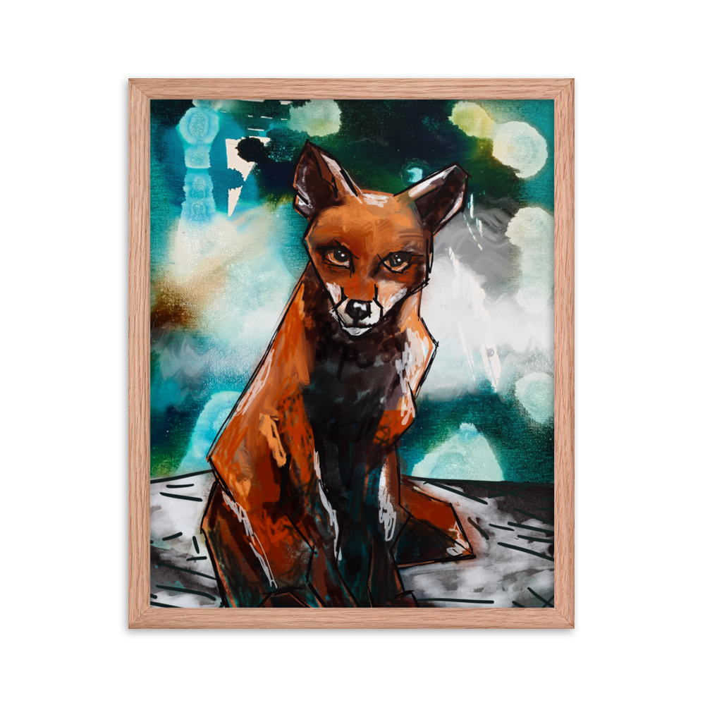 Fox of Dreams Framed Art Print