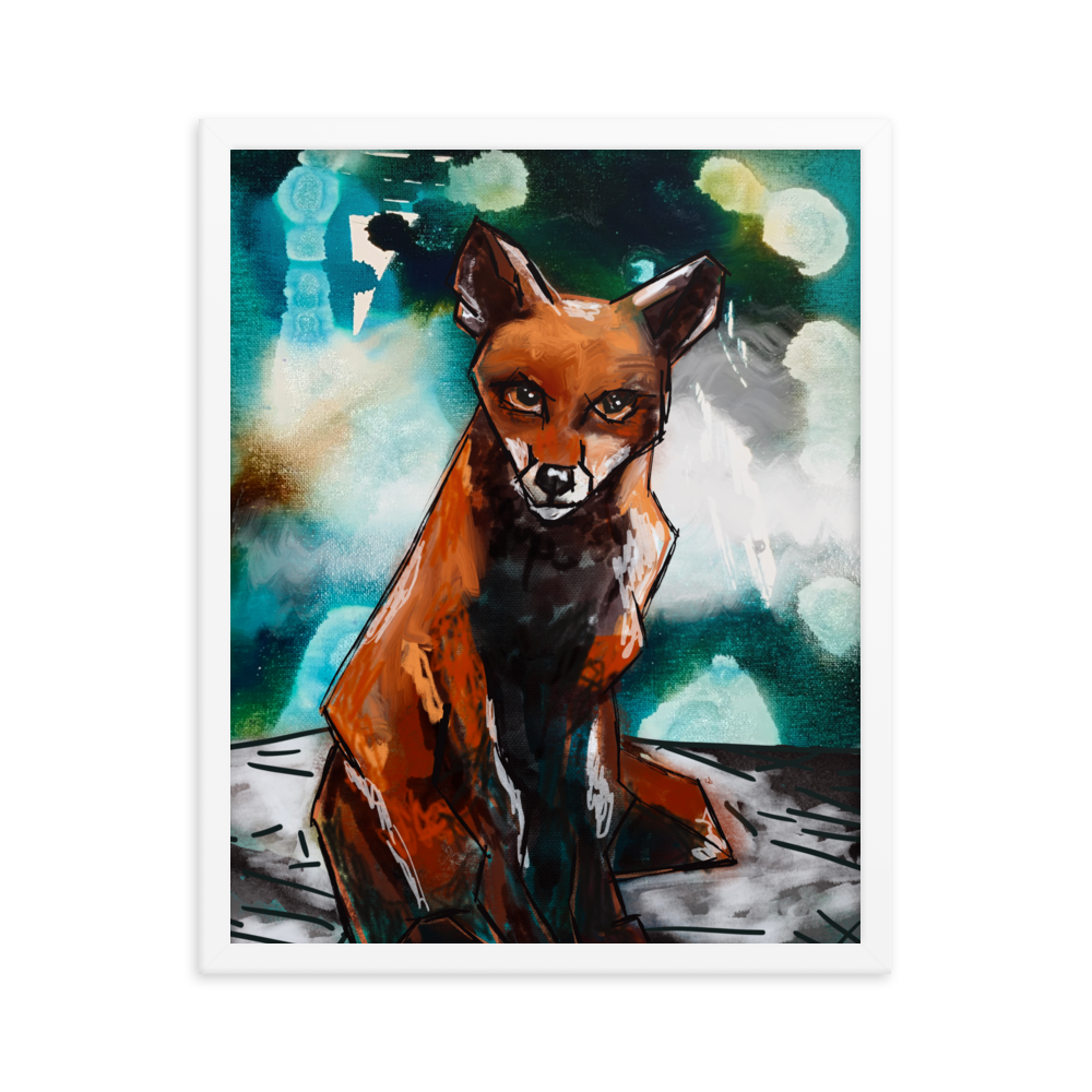 Fox of Dreams Framed Art Print